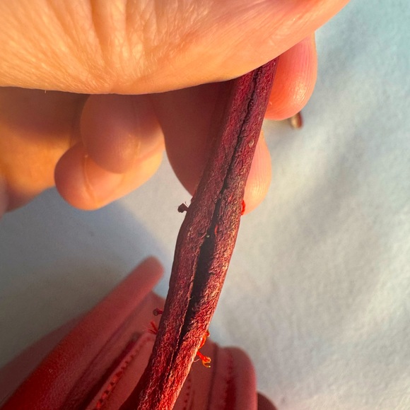 RARE Vintage Coach Dinky in Red Glove-Tanned Leather - # 9375 Made in NYC - Picture 14 of 14